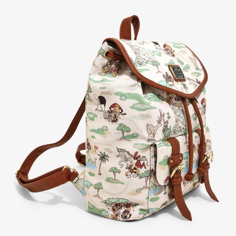Loungefly Disney Mickey Mouse Minnie Safari Rucksack Backpack Bag BoxLunch NWT